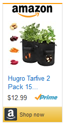Grow bags for underground veggies