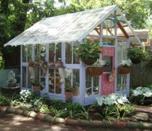 Cute White Frame Greenhouse